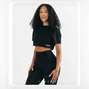 Alphalete Concrete Grey Crop Top
